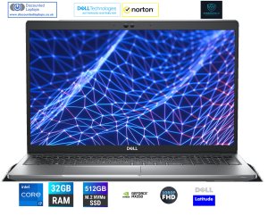 Dell Latitude 15 5530 Laptop Intel Core 12th Generation i7-1265U 32GB DDR4 512GB NVMe 2gb Geforce Mx250 15.6In FHD Screen