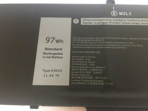 Dell Alienware M18 R1 BATTERY TYPE 9JRV0 11.4V 97Wh (O90)