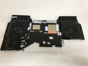 Dell Alienware M18 R1 HEATSINK & Cooling Fans 027GFC 27GFC (O90)