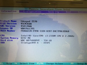Lenovo ideapad Z570 Laptop Motherboard i3-2330M 8Gb RAM (Z5)